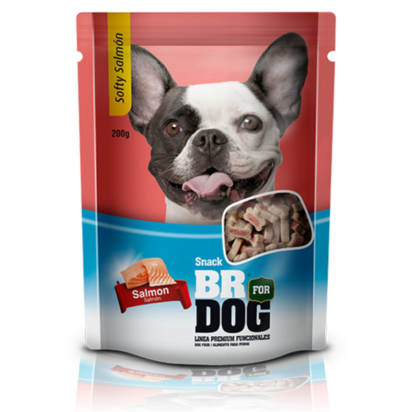 Snack Br Dog Softy Salmon 200 Gr