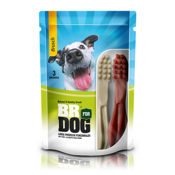 Snack Br Dog Brush 3 unidades