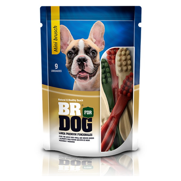 Snack Br Dog Mini Brush 9 unidades