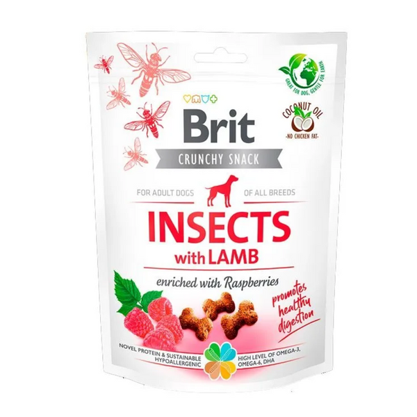 SNACK BRIT CRUNCHY INSECT LAMB 200GR