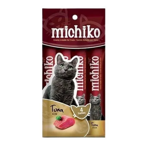 Snack para gatos Michiko x 4 sobres atún 56 Gr