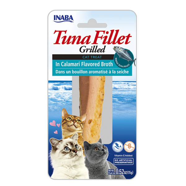 Snack para gatos Inaba Filete de atún en Caldo de Calamar 15gr