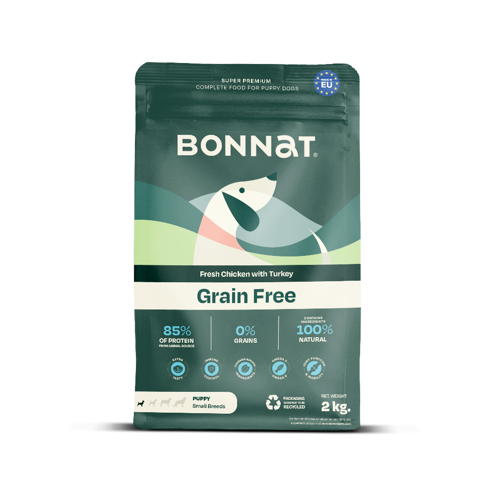 Comida para perros Bonnat Cachorros Raza Pequeña 2 Kg