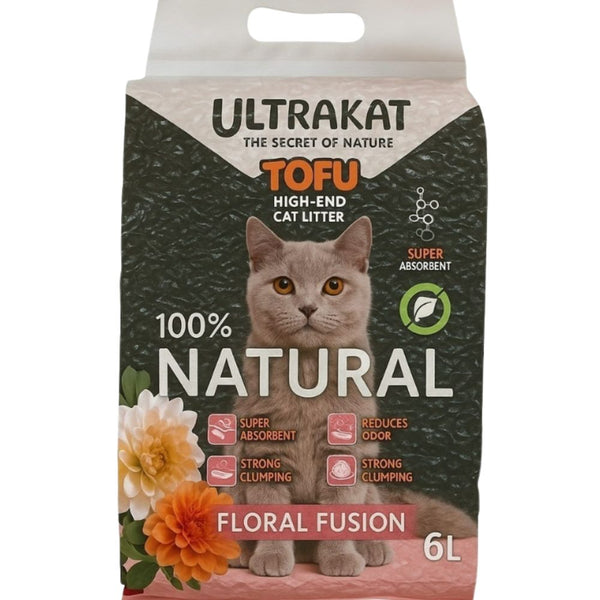 Arena Ecológica Para Gatos Ultrakat Tofu 2.5kg