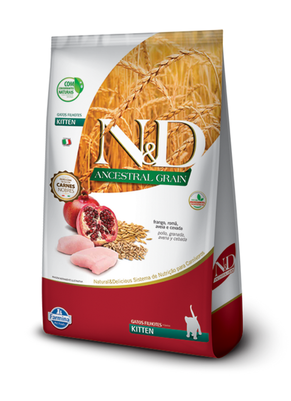 Comida para gatitos N&D Ancestral Kitten Frango 1.5 Kg