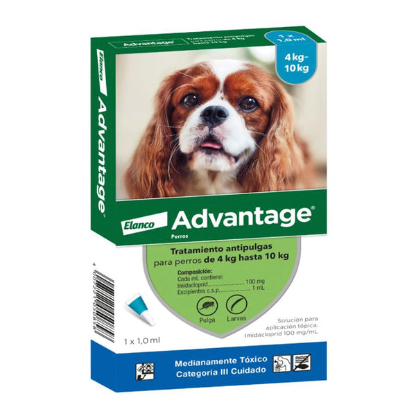 Antipulgas para perros Advantage entre 4 - 10 Kg