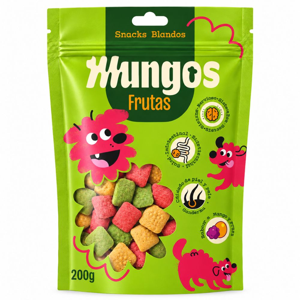 Snack Para Perro Mungos Frutas 200 Gr
