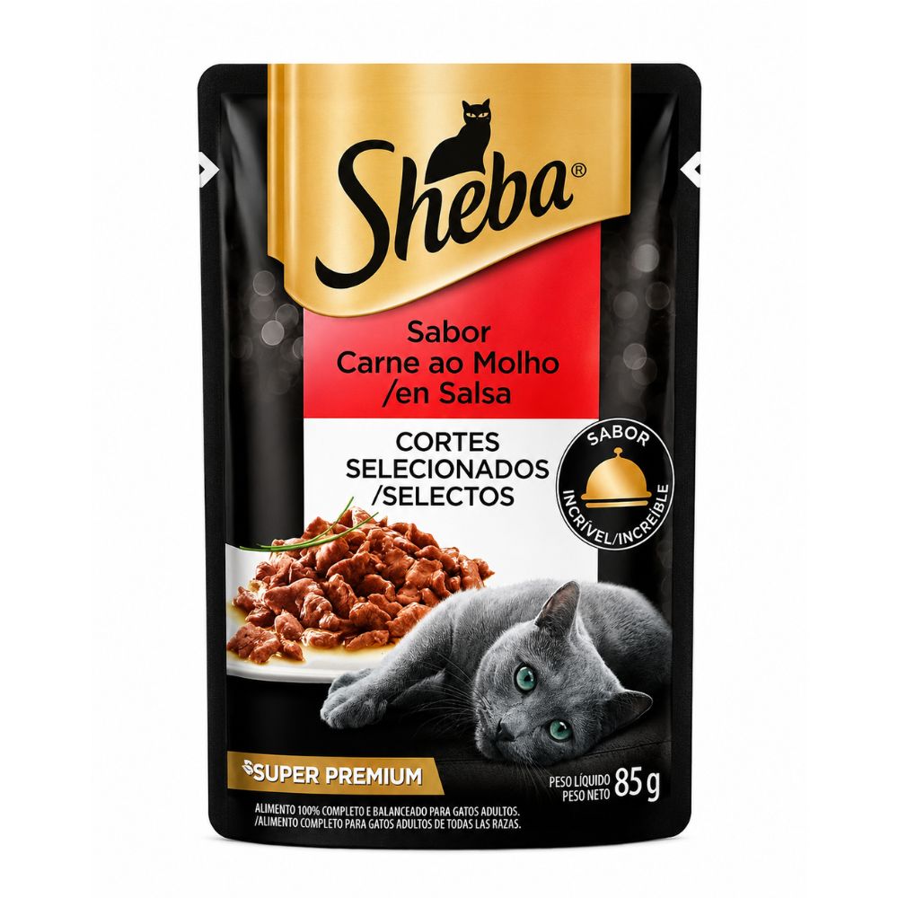 Alimento Húmedo Para Gatos Adulto Sheba Sabor Carne 85 gr
