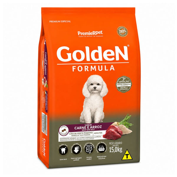 Comida Para Perros Adultos Golden Sabor Carne 15 kg
