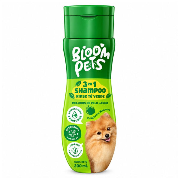 Shampoo Para Mascotas Bloom Pets 3-1 Te Verde 200 Ml