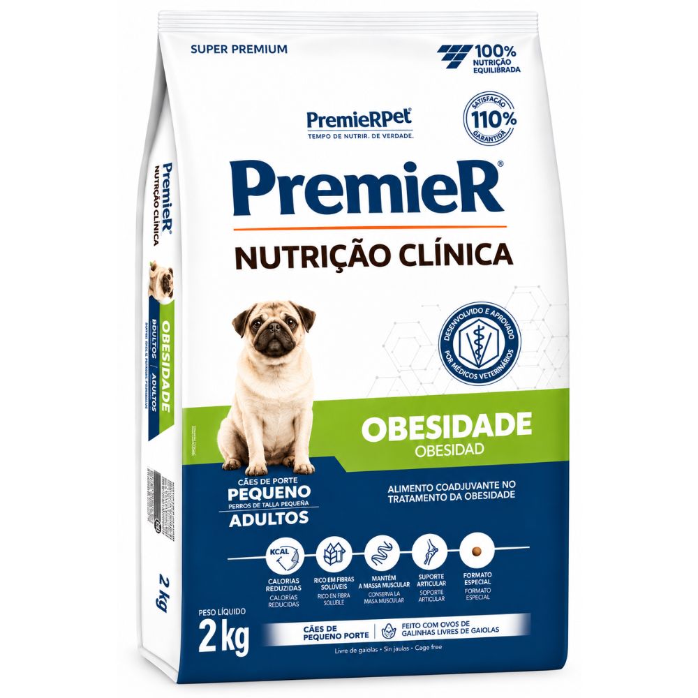 Alimento Para Perros Adultos Raza Pequeña Premier Nutrición Clínica Obesidad 2 Kg