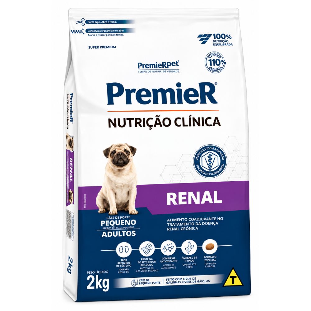 Alimento Para Perros Adultos Raza Pequeña Premier Nutrición Clínica Renal  2 Kg
