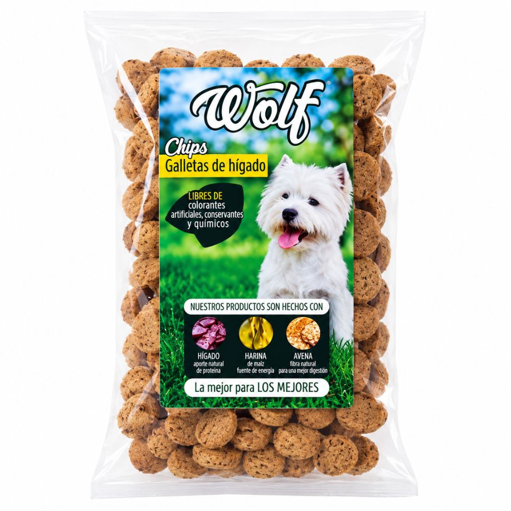 Galleta Para Perro Wolf Higado Chips