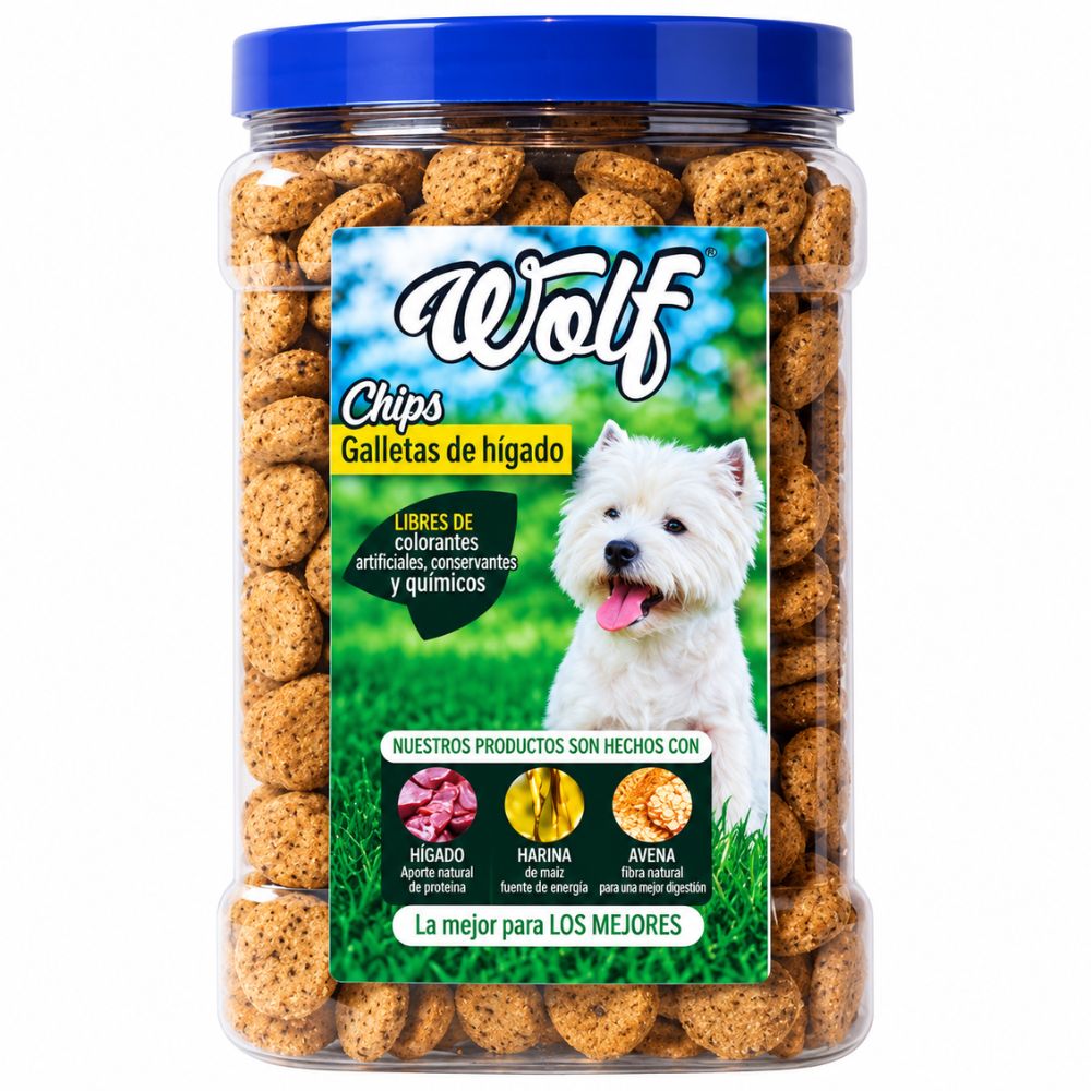 Galleta Para Perro Wolf Higado Chips