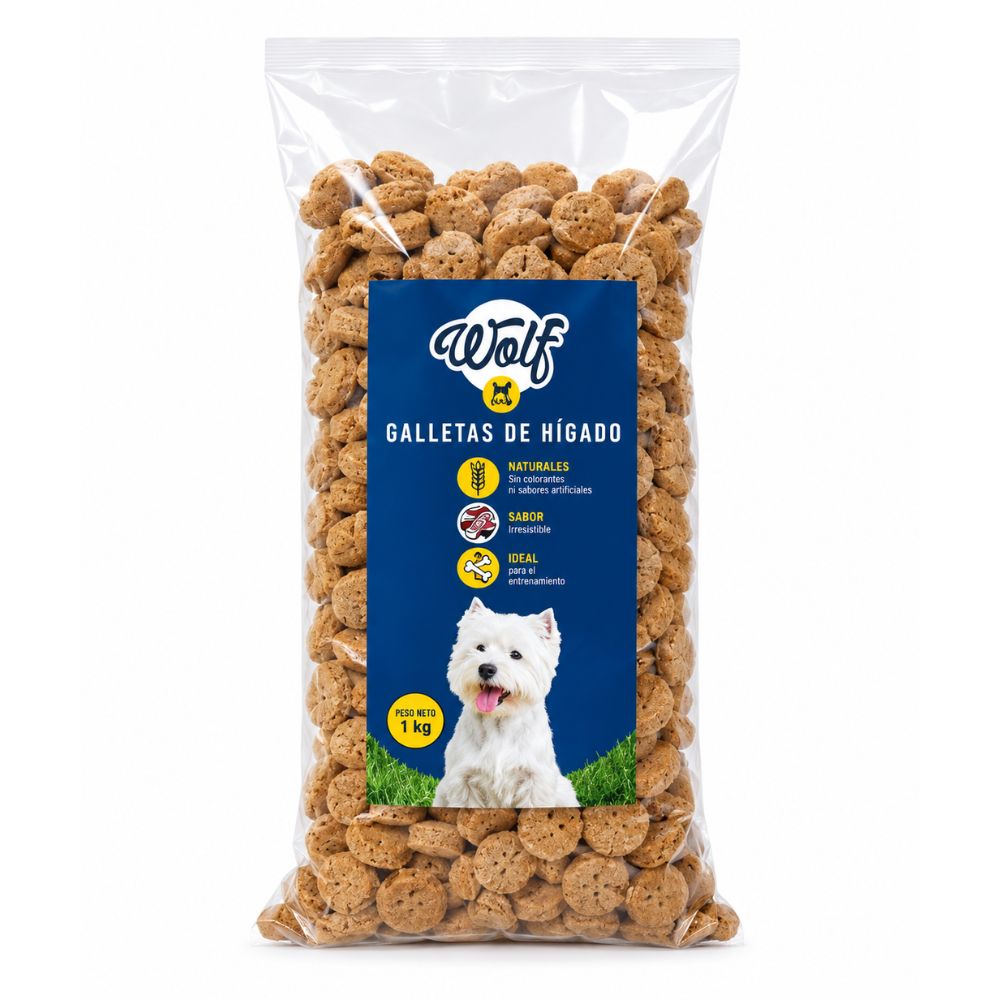 Galleta Para Perro Wolf Higado Chips