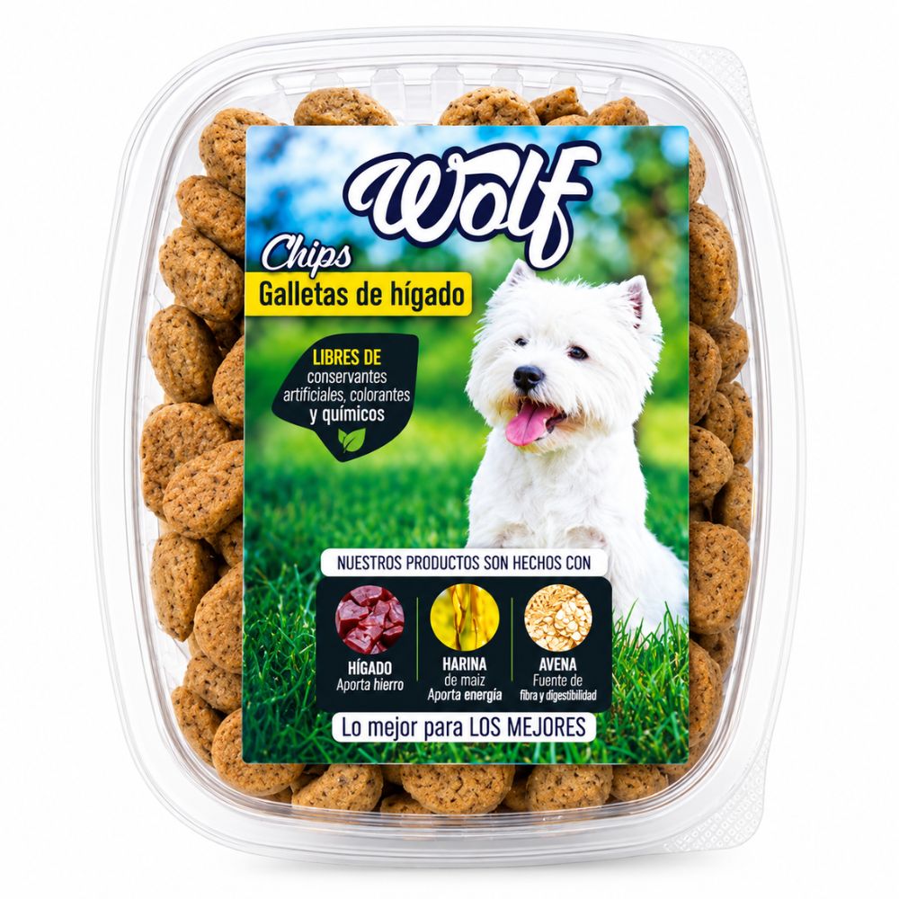 Galleta Para Perro Wolf Higado Chips