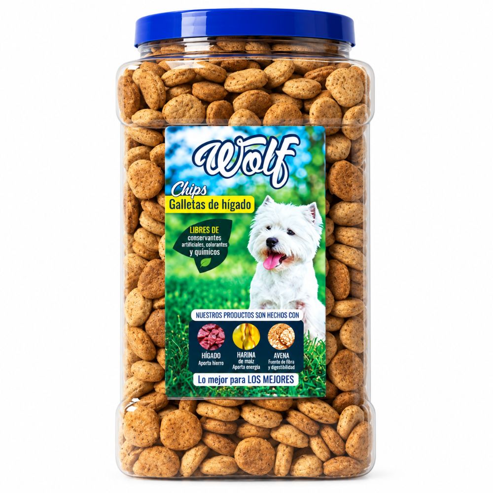 Galleta Para Perro Wolf Higado Chips