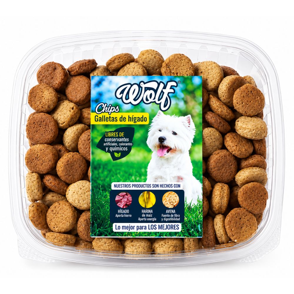 Galleta Para Perro Wolf Higado Chips