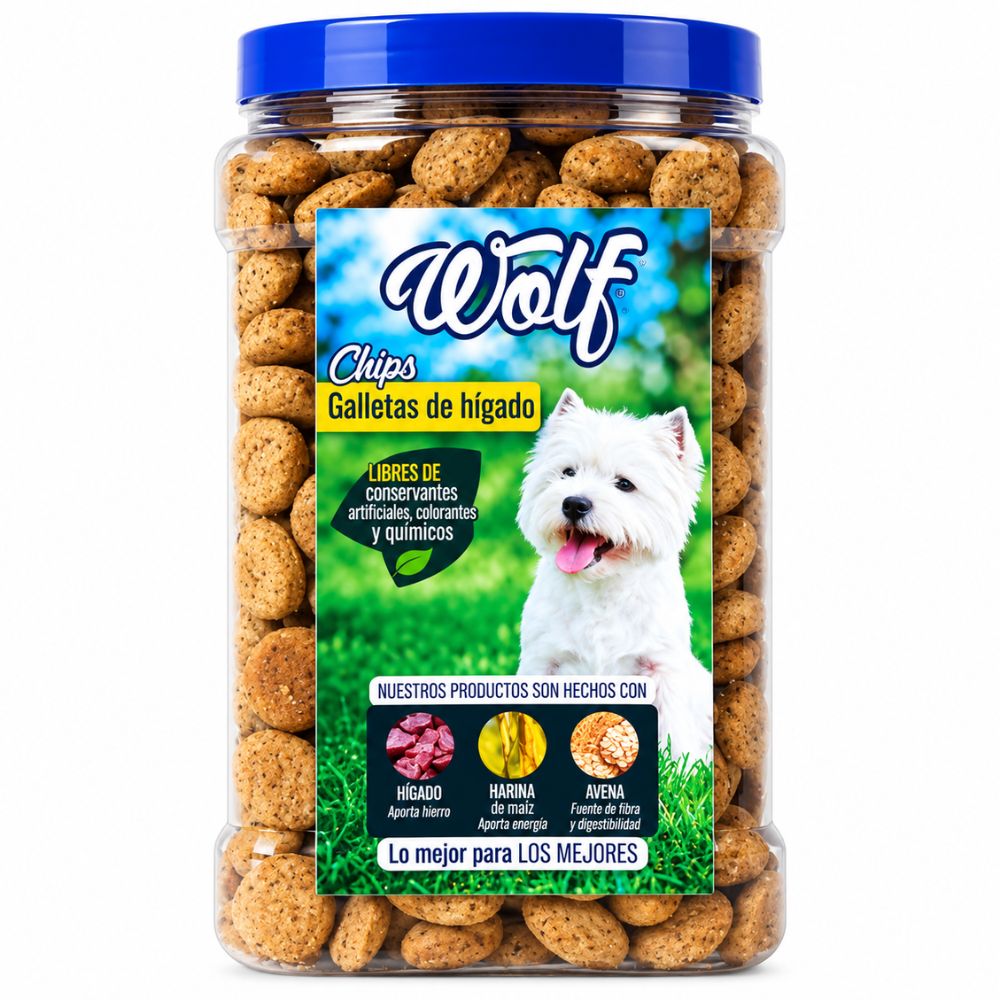 Galleta Para Perro Wolf Higado Chips