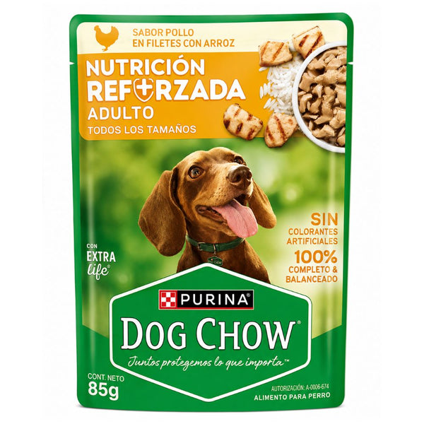 Alimento Húmedo Para Perro Adulto Dog Chow Pollo 85 gr
