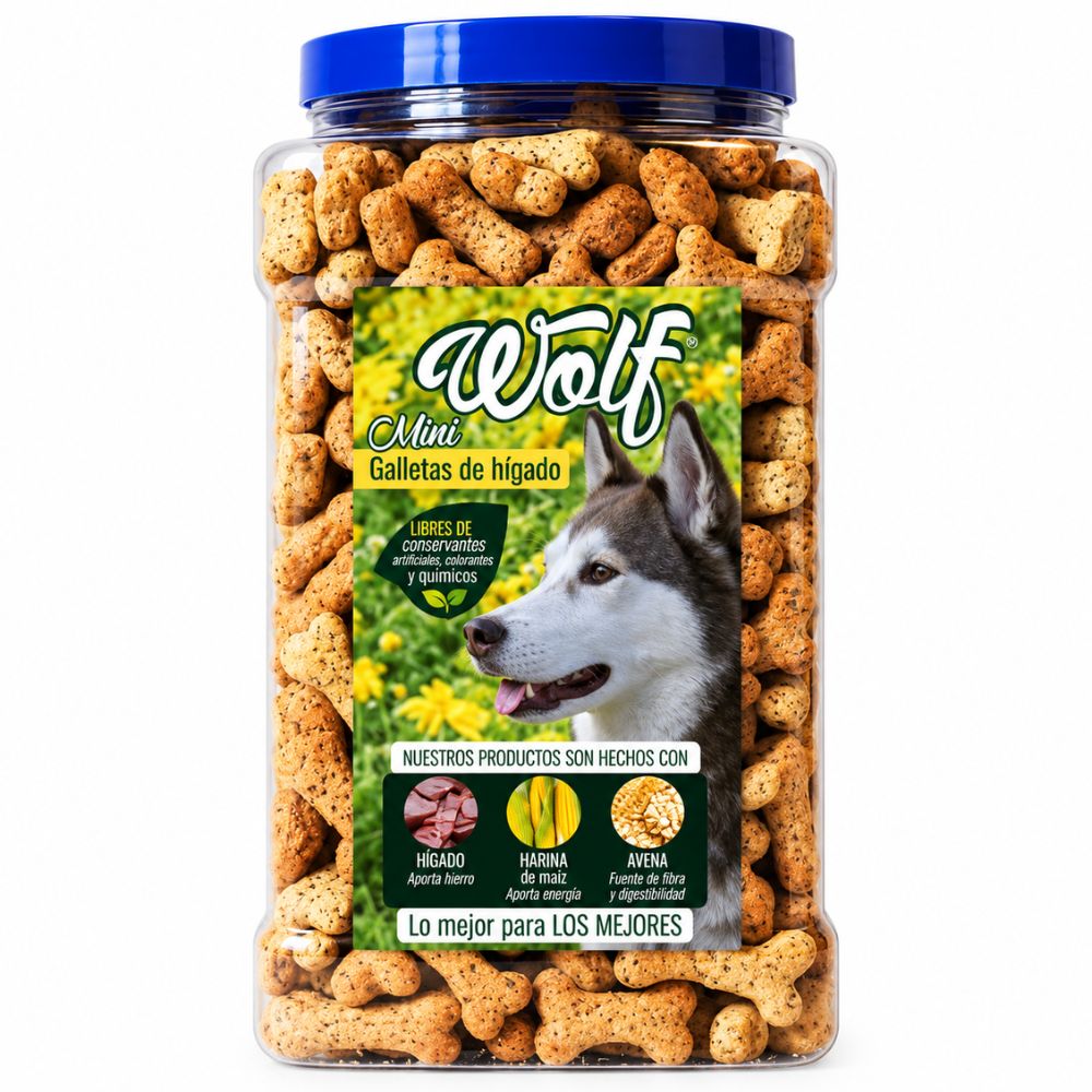 Galleta Para Perro Wolf Higado Mini