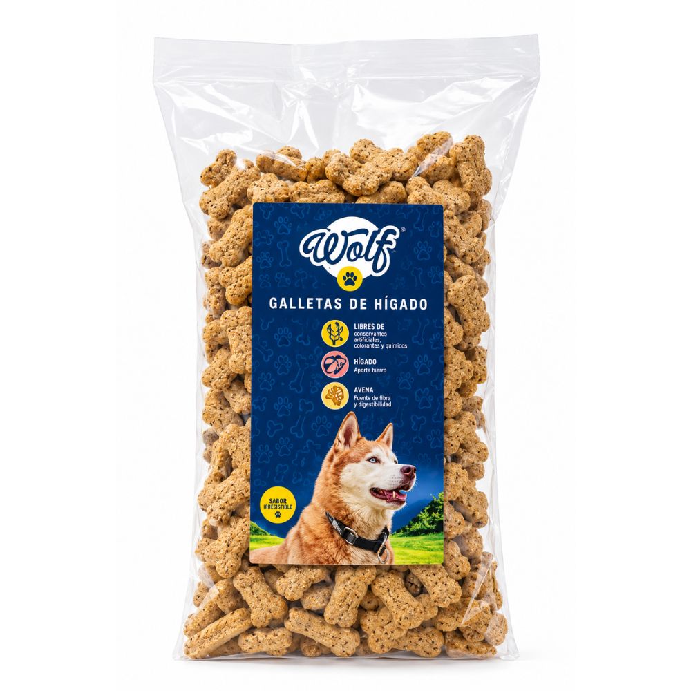 Galleta Para Perro Wolf Higado Mini