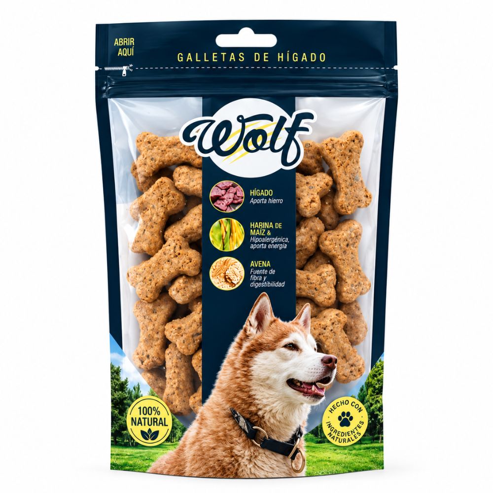 Galleta Para Perro Wolf Higado Mini