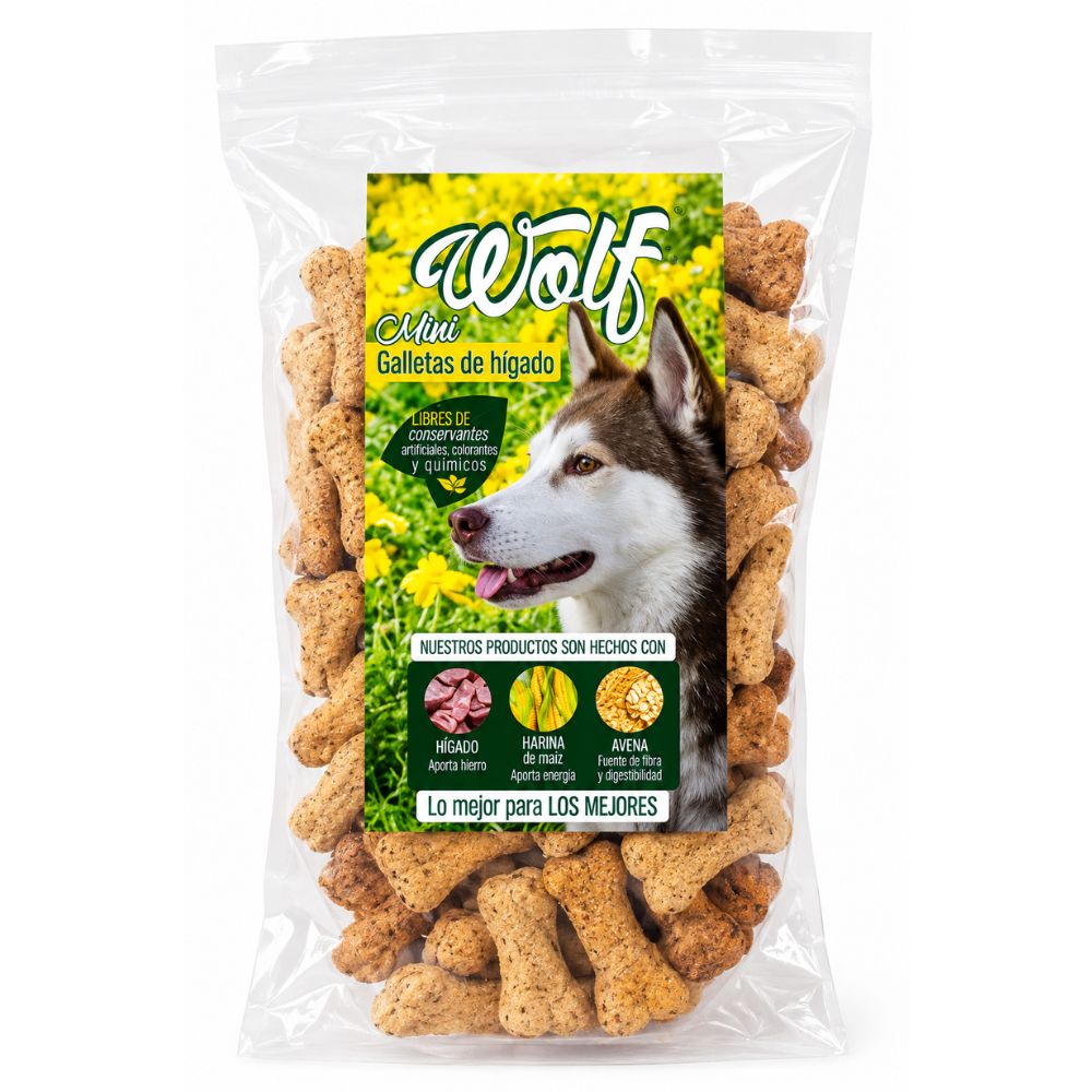 Galleta Para Perro Wolf Higado Mini