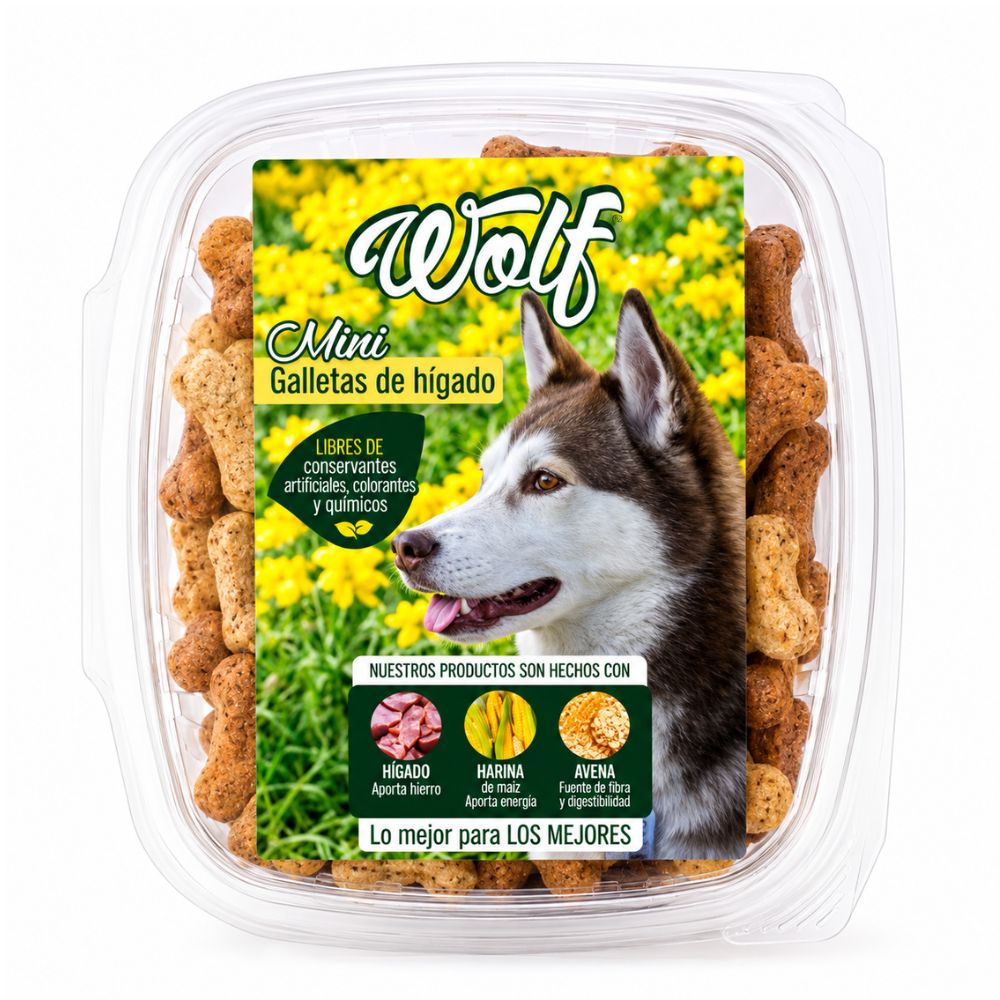 Galleta Para Perro Wolf Higado Mini