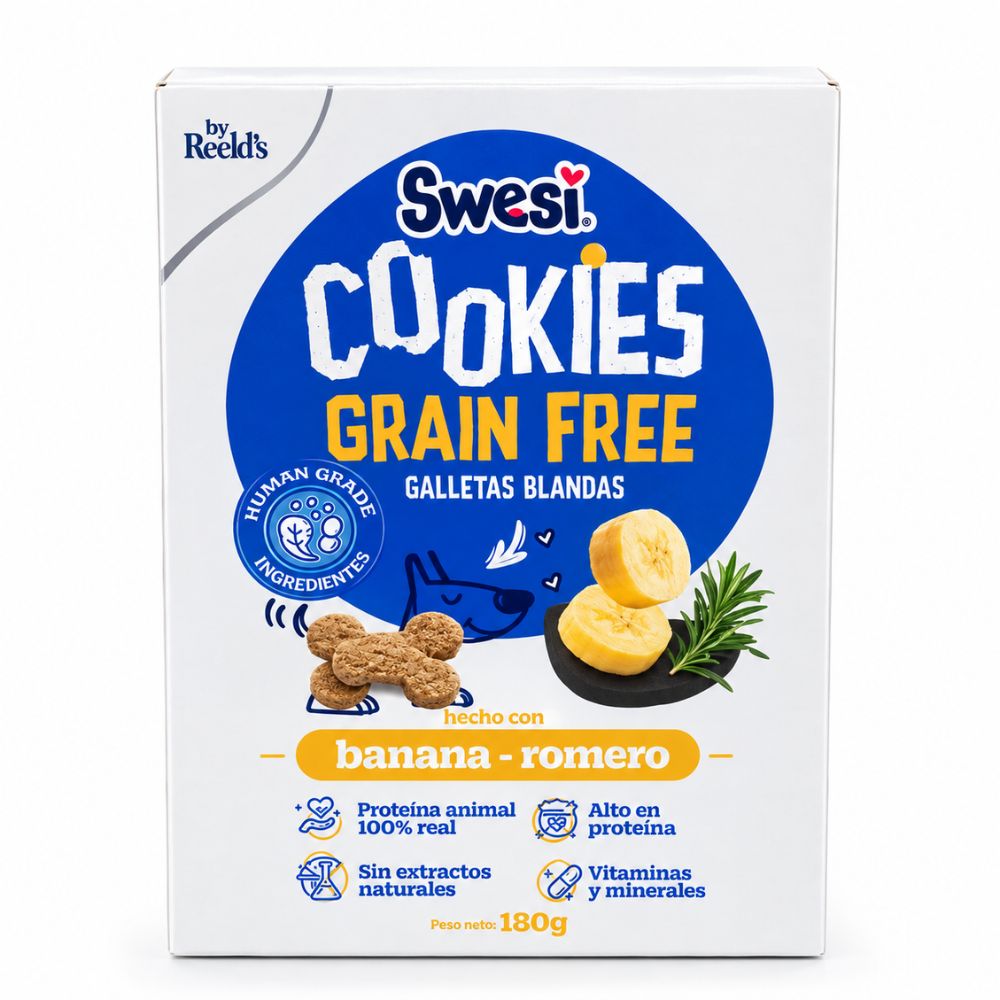 Galletas Para Perro Swesi Sabor Banano Romero 180 Gr