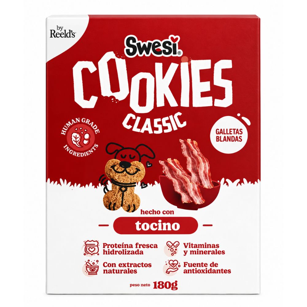 Galletas Para Perro Swesi Classic Tocino 180 Gr