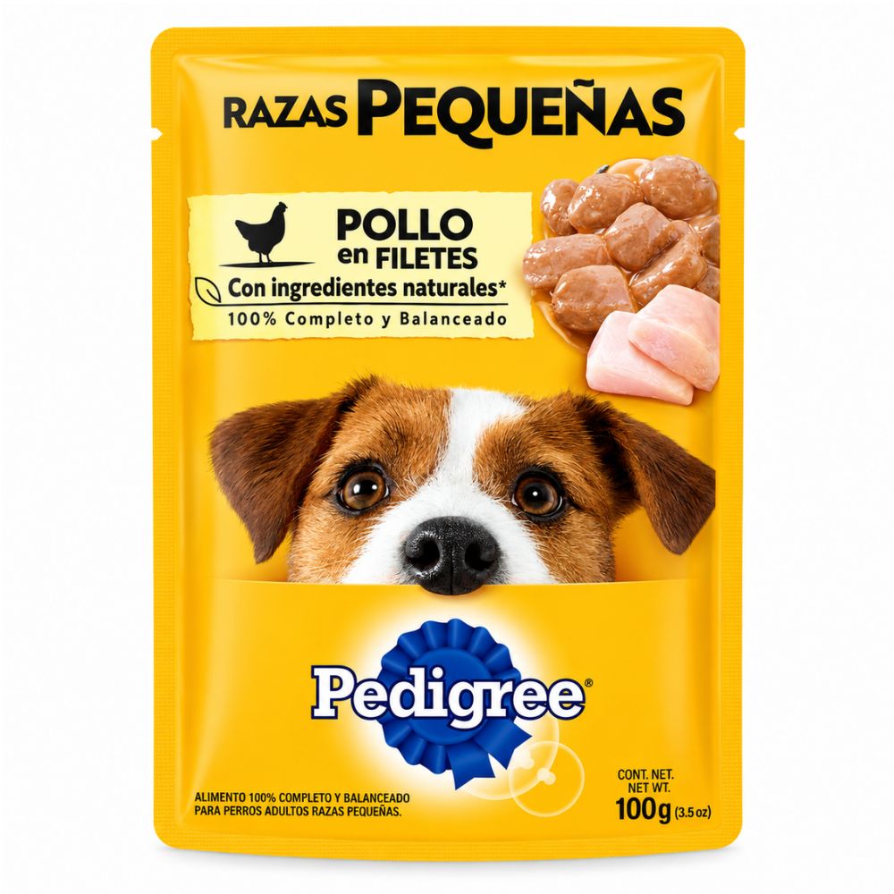 Alimento Húmedo Para Perro Adulto Raza Pequeña Pedigree 100 Gr