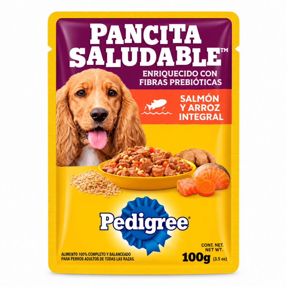 Alimento Húmedo Para Perro Adulto Pedigree Pancita Saludable 100 Gr