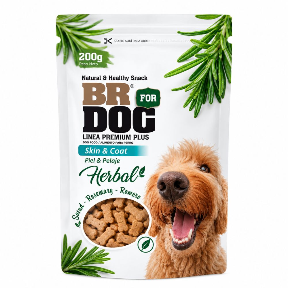 Snack Para Perro BR Softy Skin & Coat - Romero 200 Gr