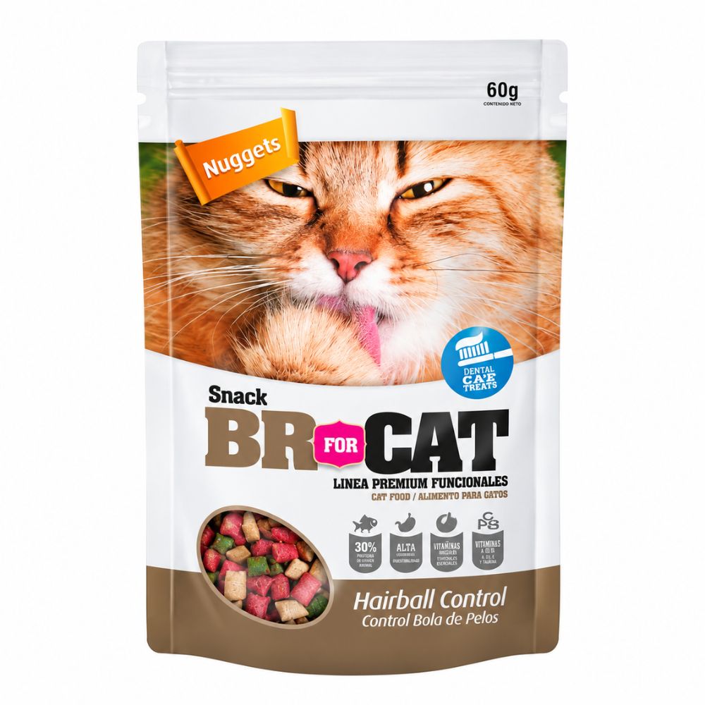 Snack Para Gato BR Hairball 60 Gr