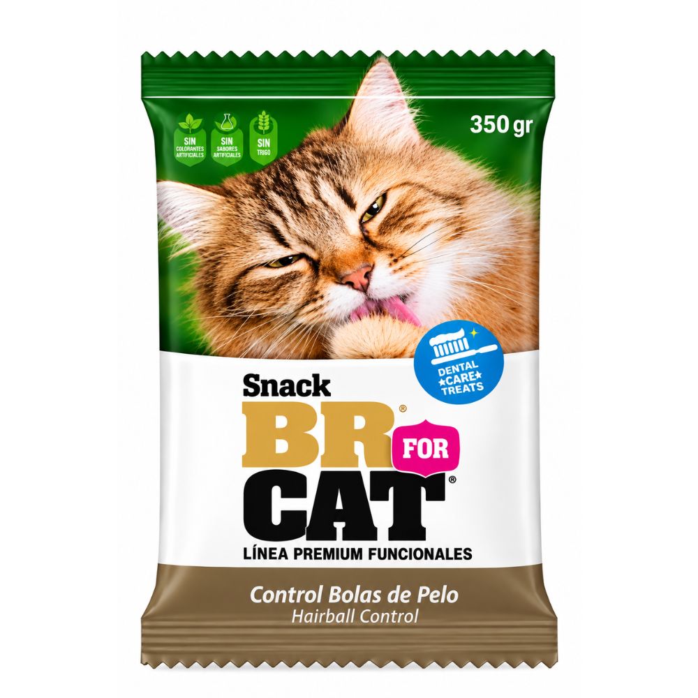 Snack Para Gato BR Hairball Repuesto 350 Gr