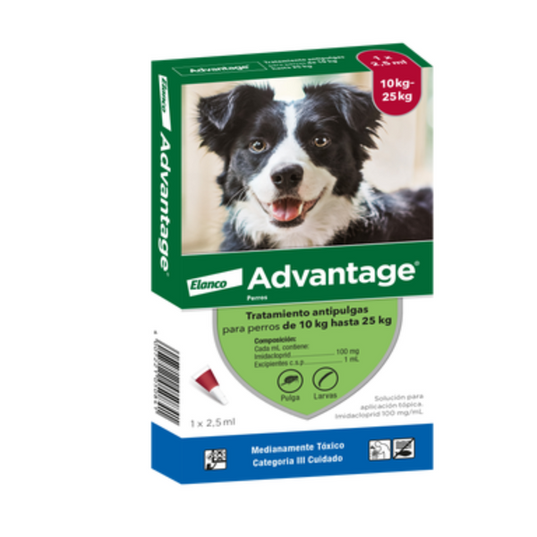 Antipulgas para perros Advantage entre 10 - 25 Kg