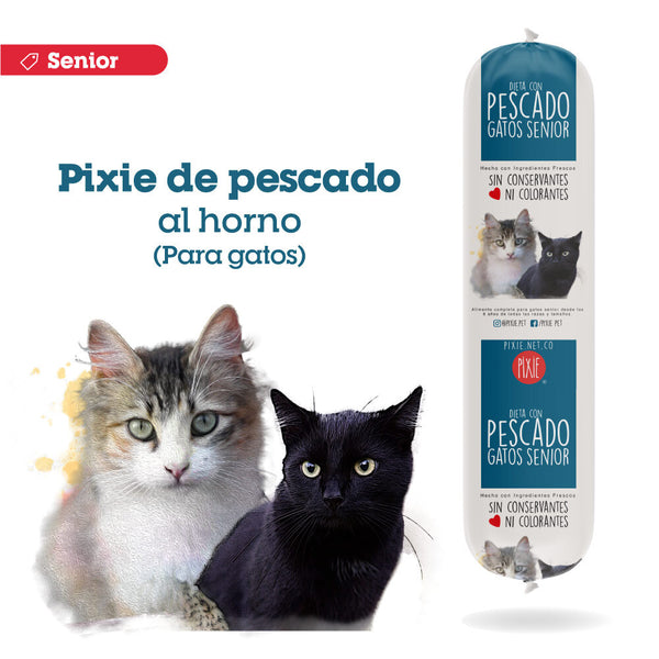 Alimento Húmedo para Gato Pixie Senior Dieta Horneada Pescado Bolsa por 6 Unidades (Solo Bogotá)