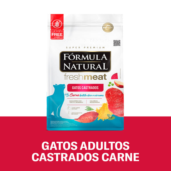 Alimento Seco para Gato Adulto Castrado Formula Natural Carne