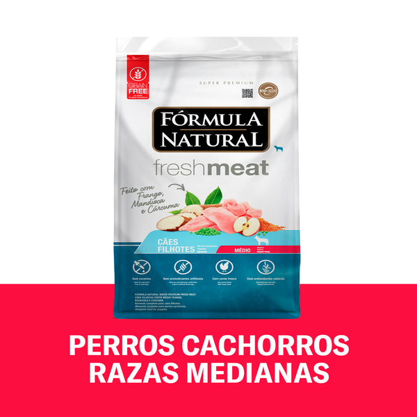 Alimento Seco para Perro Cachorro Mediano Formula Natural Pollo