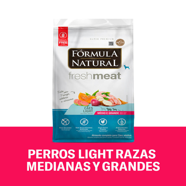 Alimento Seco para Perro Light Adulto Mediano y Grande Formula Natural Pollo