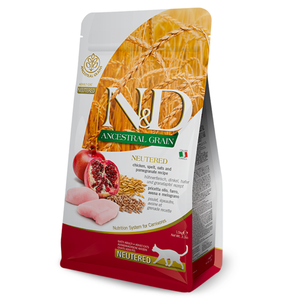 Alimento para gatos N&D Ancestral adultos Castrados