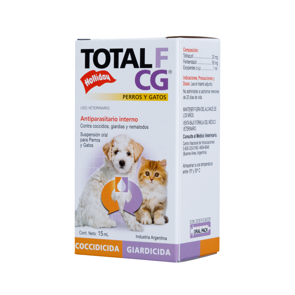 Antiparasitario Interno Total F CG Perro y Gato 15ml