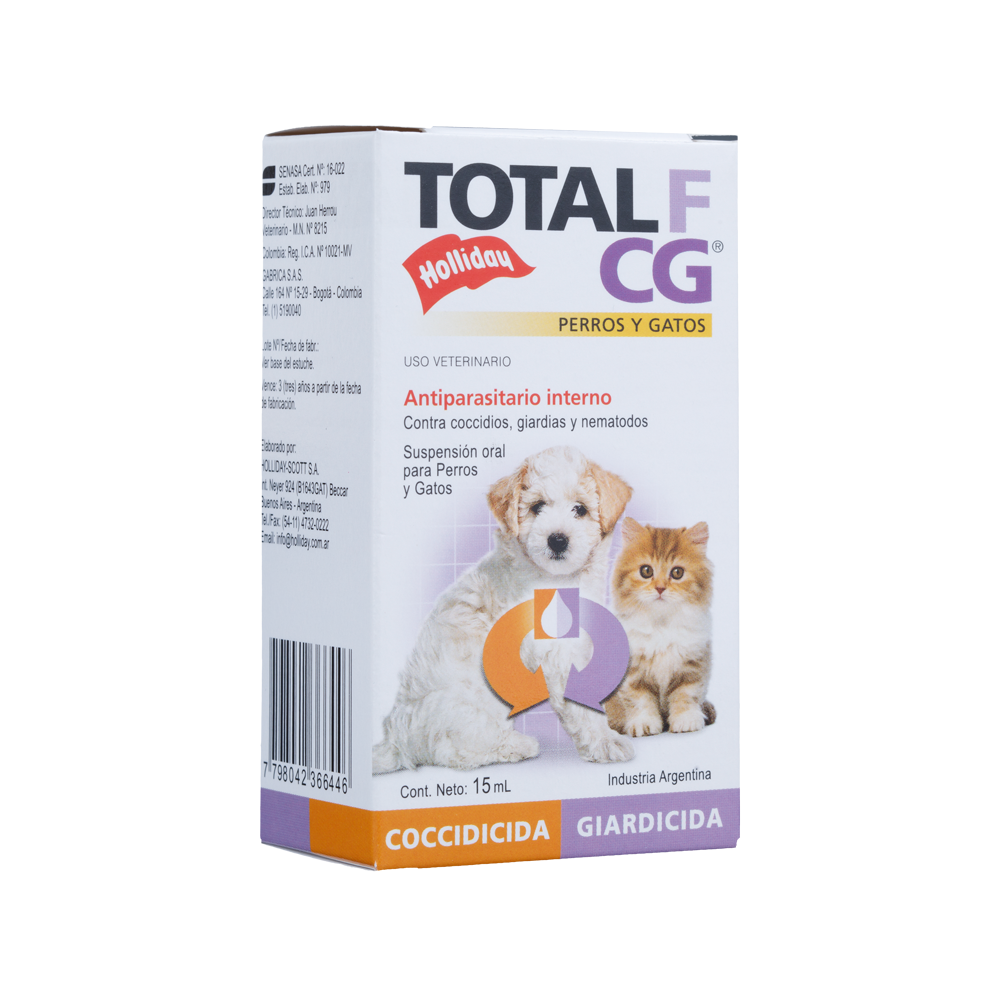 Antiparasitario Interno Total F CG Perro y Gato 15ml