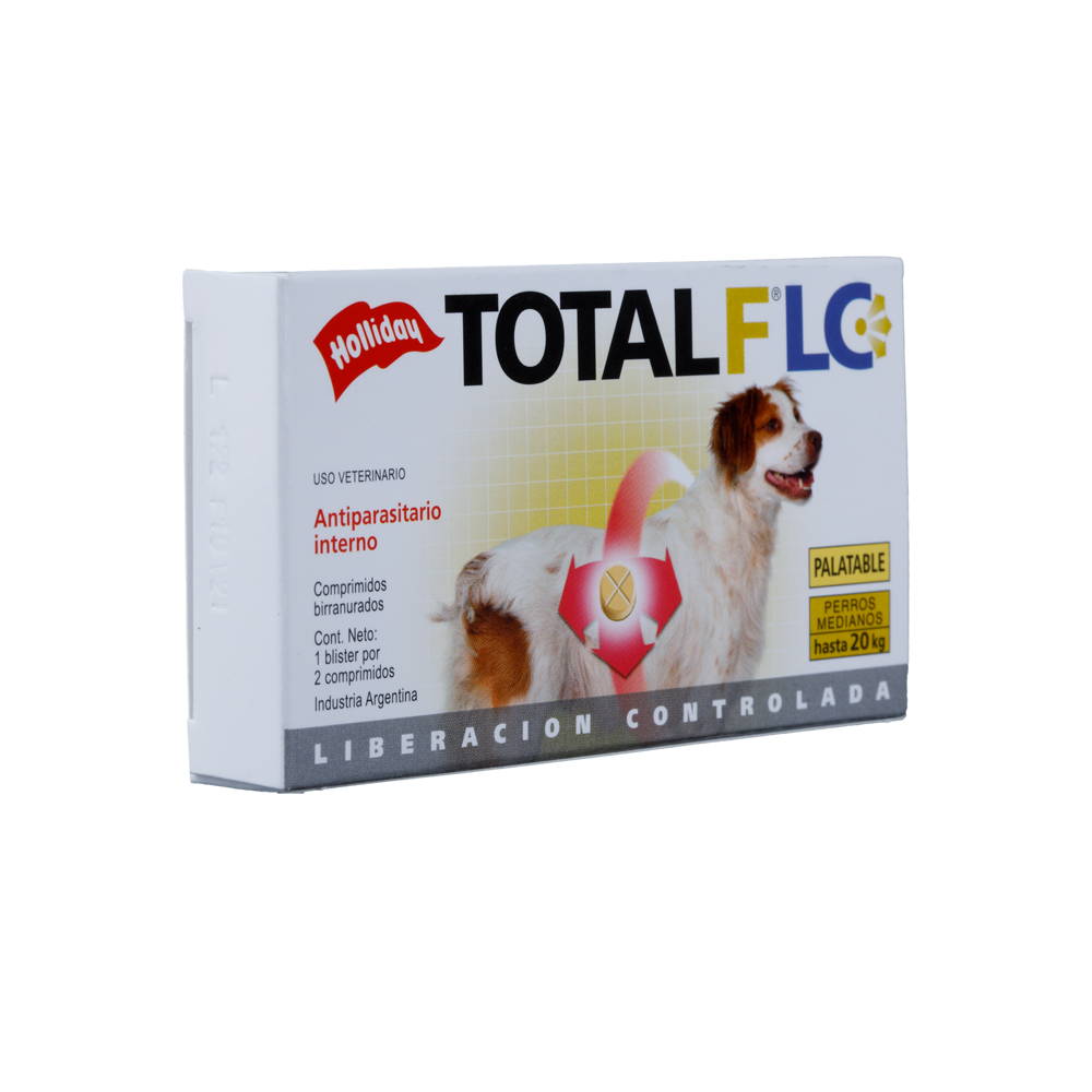 Antiparasitario Interno Total FLC Perro Mediano (10,1 -20 Kg) 2 Tabletas
