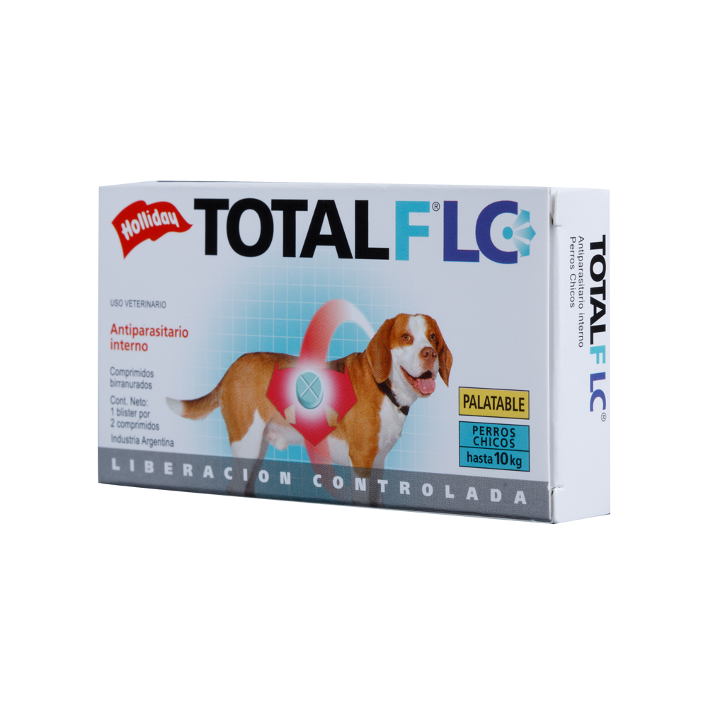 Antiparasitario Interno Total FLC Perro Pequeño (Hasta 10 Kg) 2 Tabletas