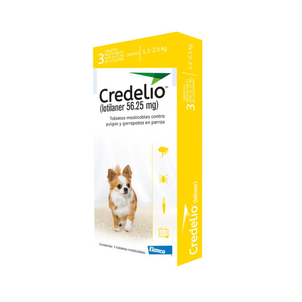 Antipulgas perros Credelio 1.3-2.5 Kg