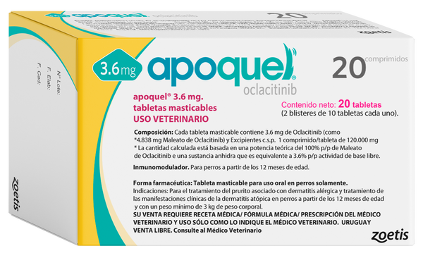 Apoquel perros 20 tabletas masticables