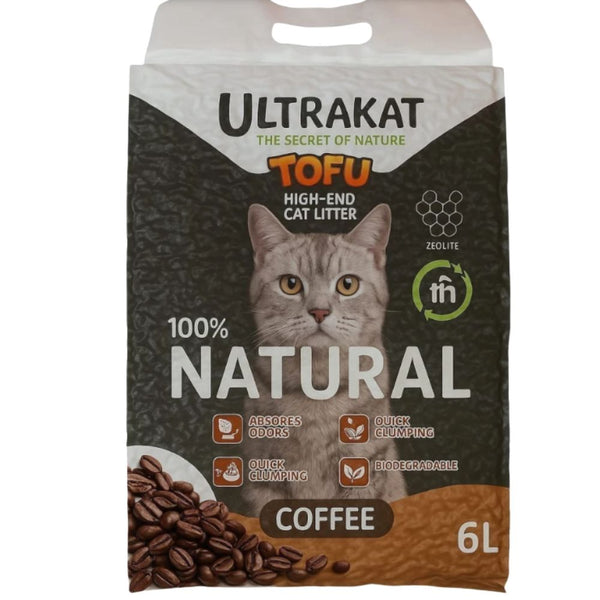 Arena Ecológica Para Gatos Ultrakat Tofu 2.5 Kg