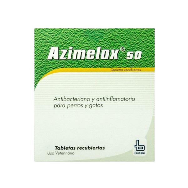 Antibiótico para perros y gatos Azimelox 50 Mg 6 Tabletas
